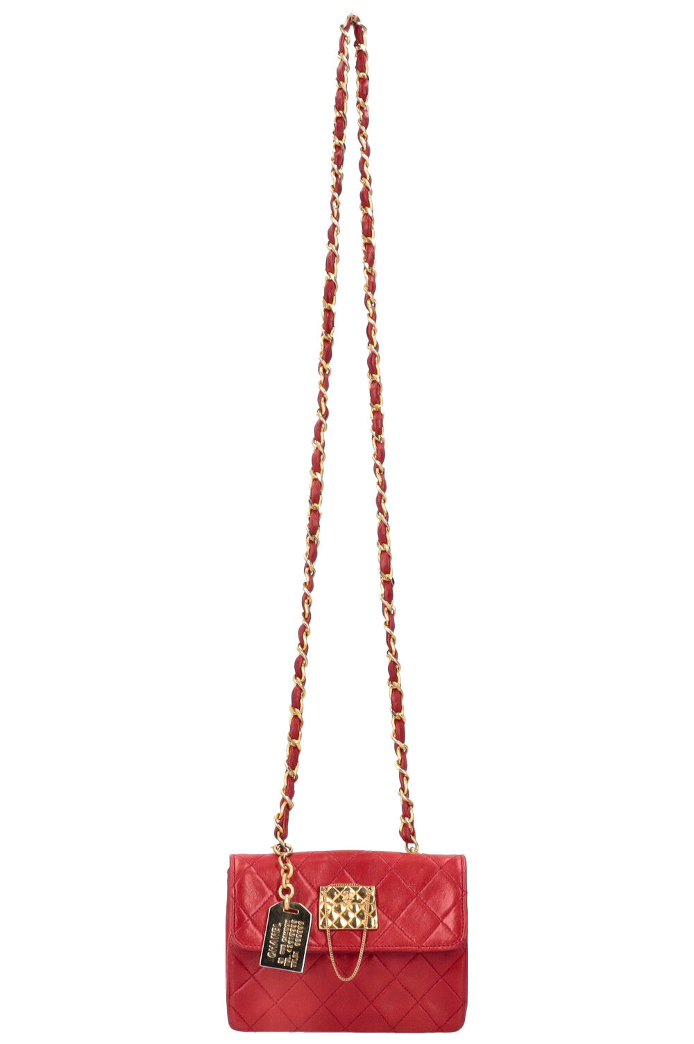 CHANEL Vintage Bag with Handbag Motive Red