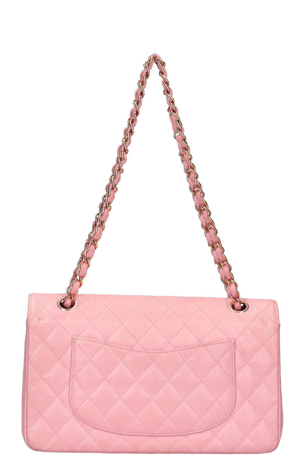 CHANEL Medium Double Flap Bag Caviar Pink