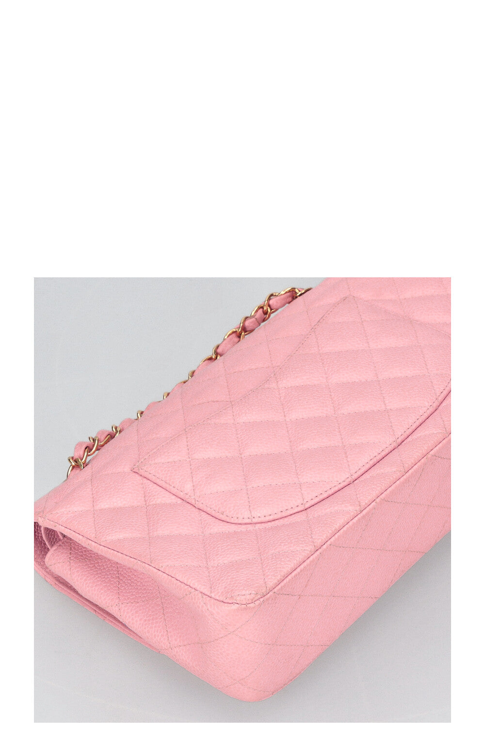 CHANEL Medium Double Flap Bag Caviar Pink