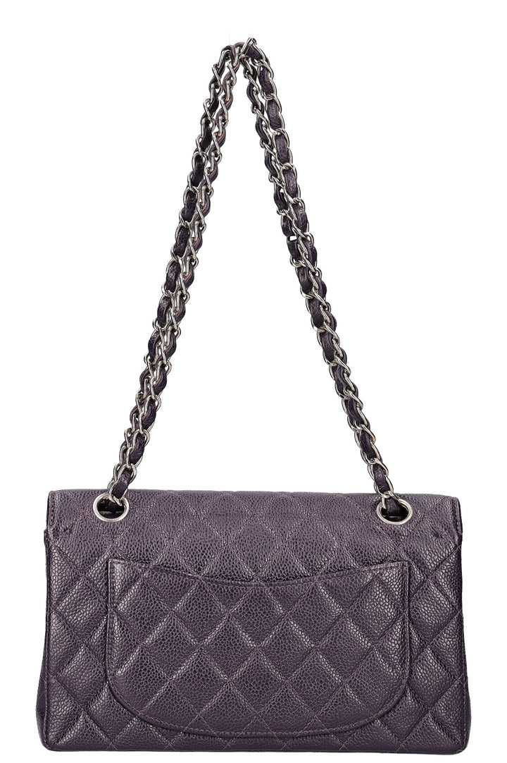 CHANEL Small Double Flap Bag Caviar Purple