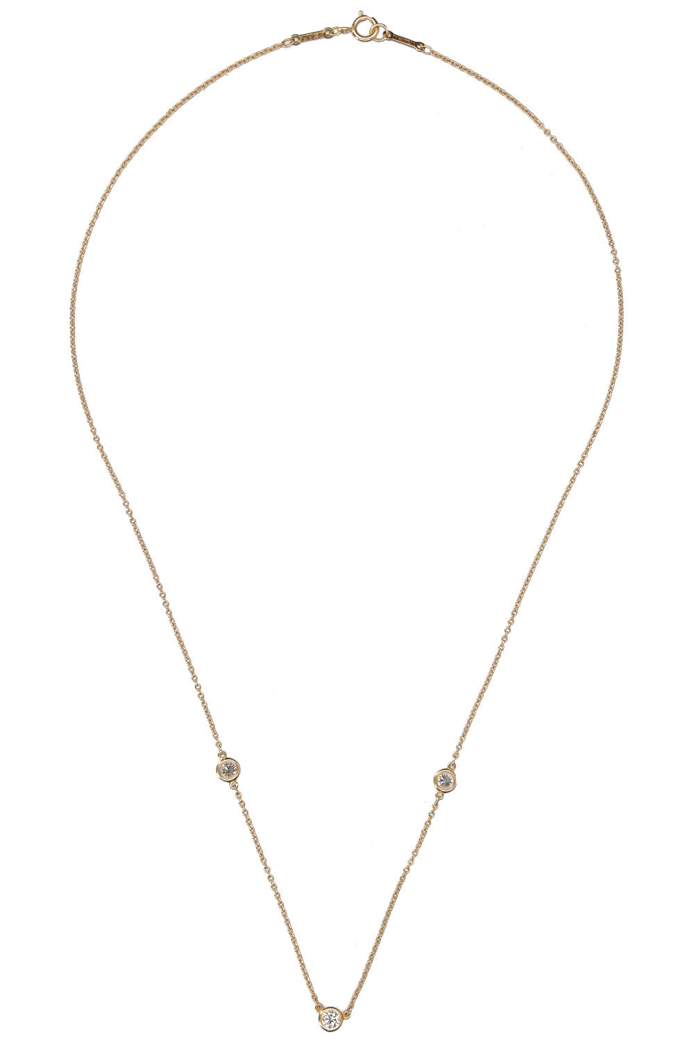 TIFFANY&CO. Diamonds by the Yard Necklace Gold