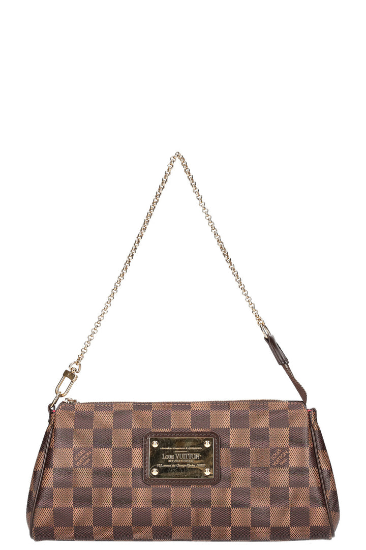 LOUIS VUITTON Eva Pochette Crossbody Bag Damier Ebene