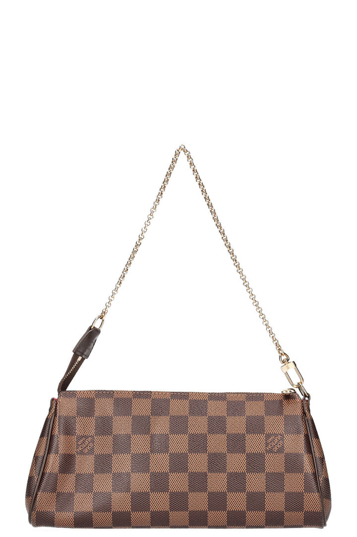 LOUIS VUITTON Eva Pochette Crossbody Bag Damier Ebene