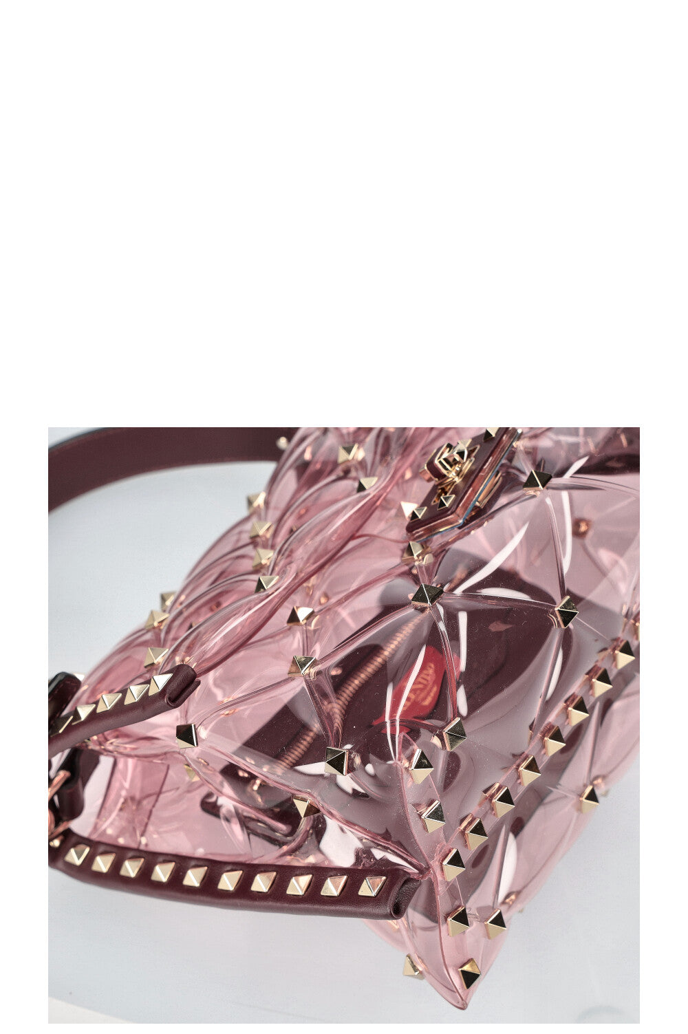 VALENTINO Candystud Bag PVC Pink