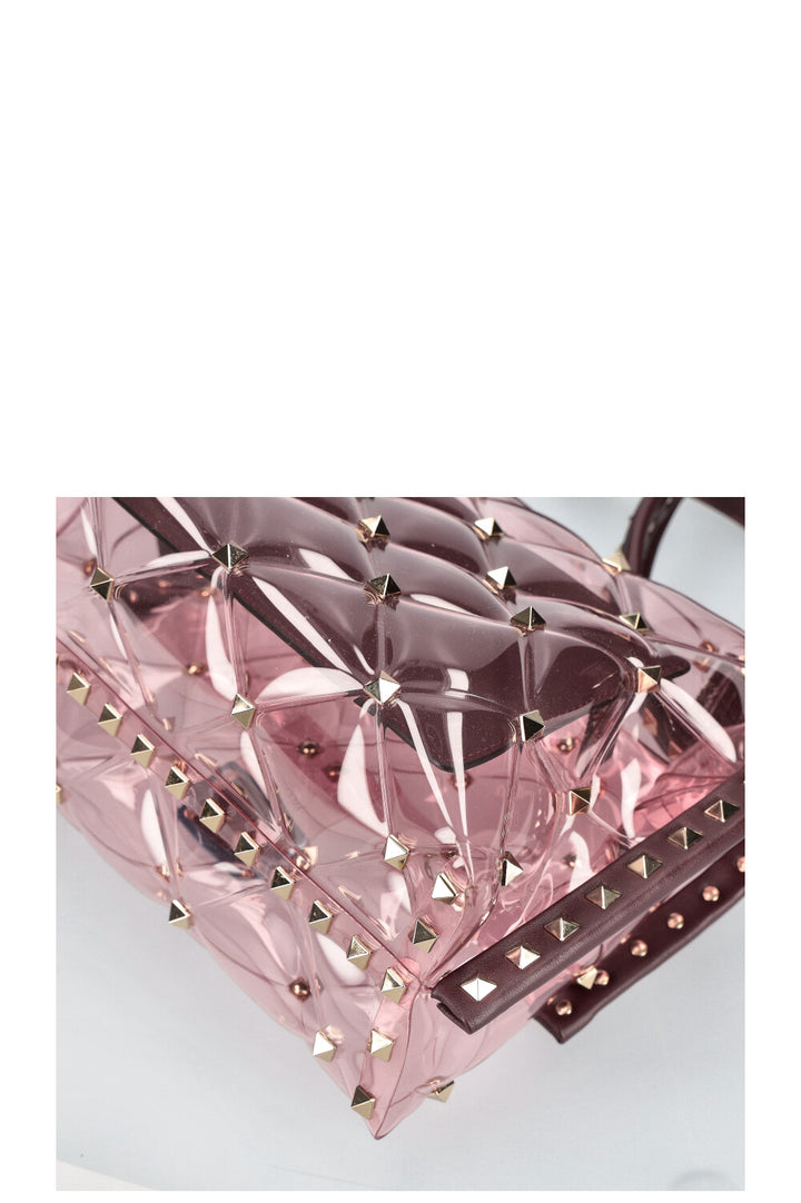 VALENTINO Candystud Bag PVC Pink