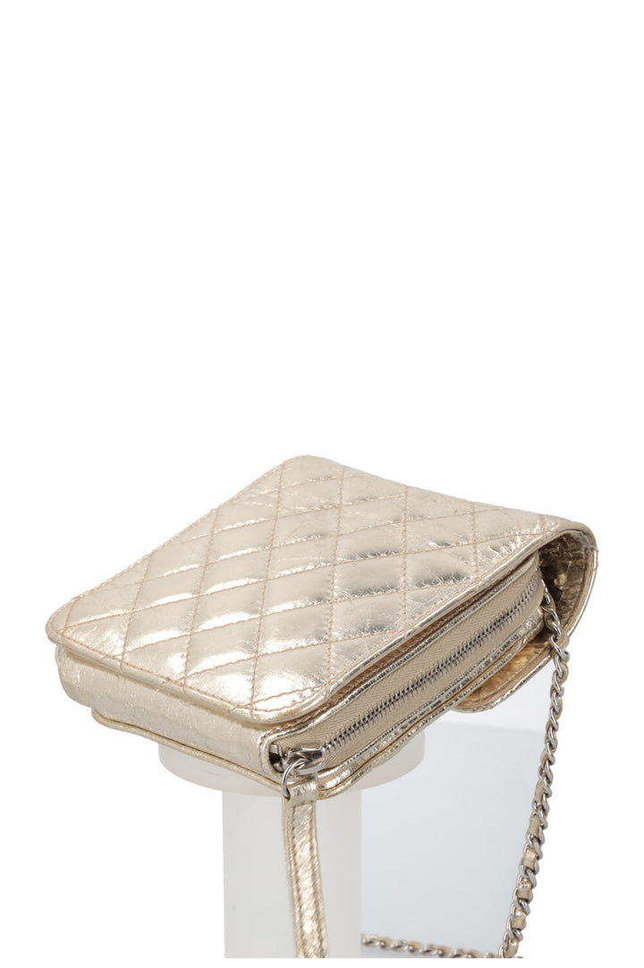 CHANEL Square Crossbody WOC Gold