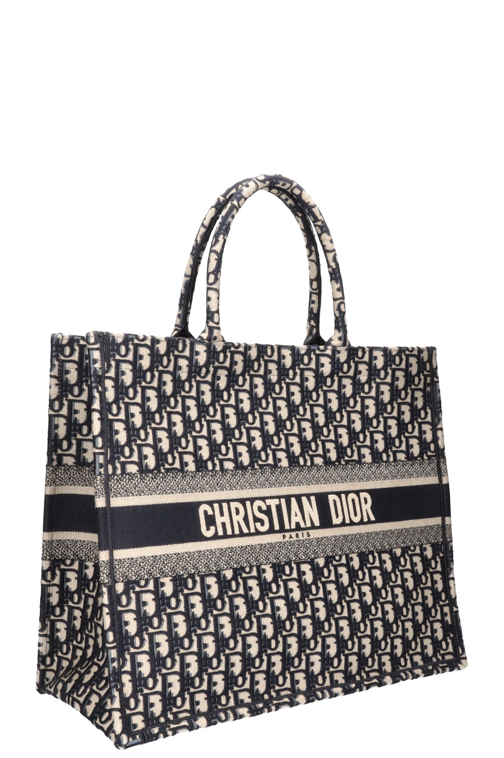 CHRISTIAN DIOR Book Tote Large Oblique Blue