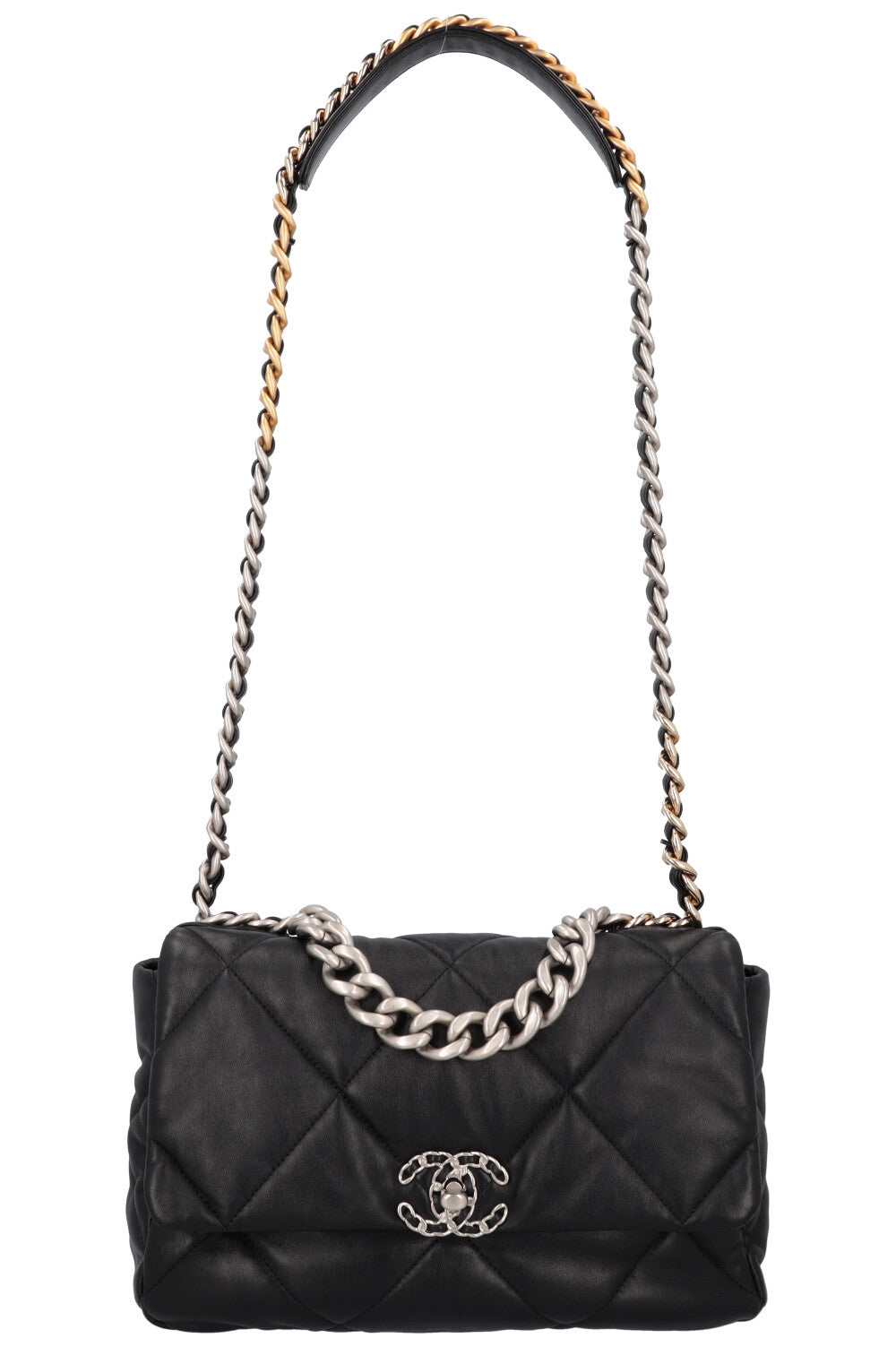 CHANEL 19 Medium Crossbody Bag Black – REAWAKE