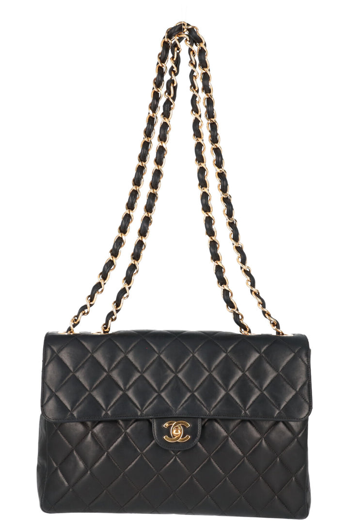 CHANEL Jumbo Single Flap Bag Black