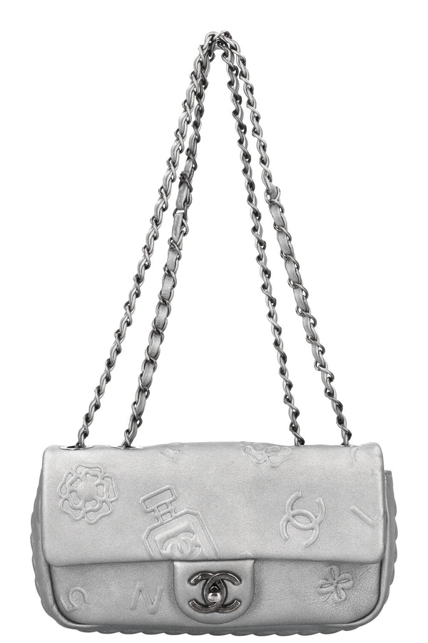 CHANEL Lucky Charms Single Flap Silver