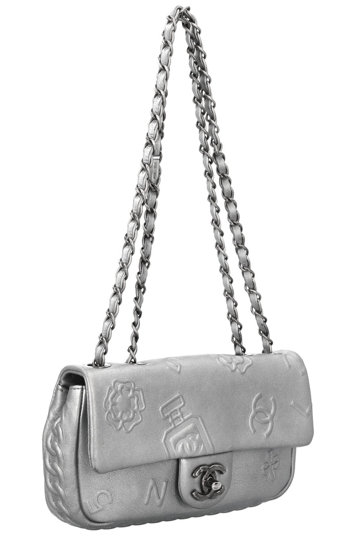 CHANEL Lucky Charms Single Flap Silver