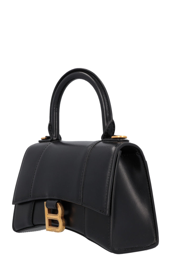 BALENCIAGA Hourglass XS Crossbody Bag Black