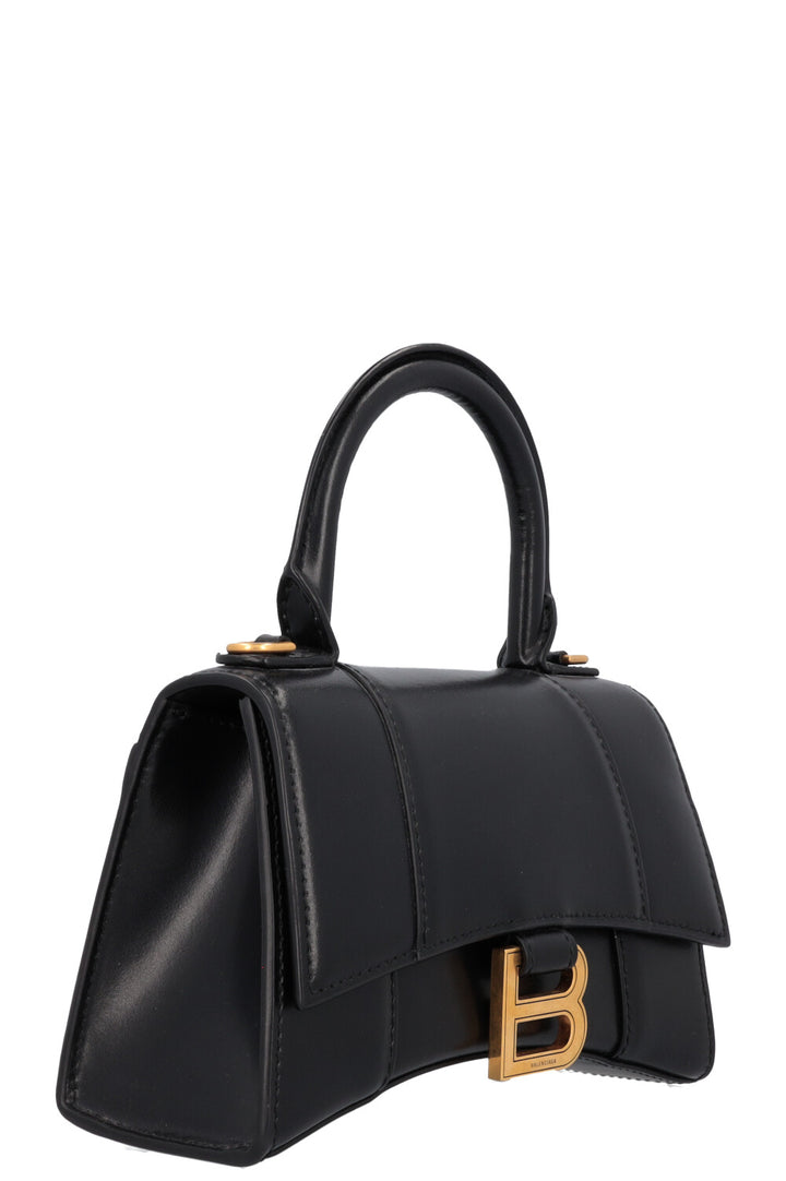 BALENCIAGA Hourglass XS Crossbody Bag Black