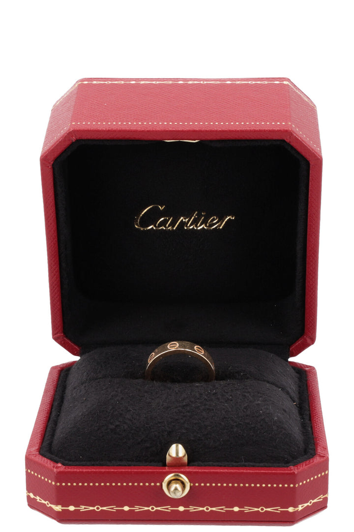 CARTIER Alliance Love Ring One Diamond 18k Yellow Gold