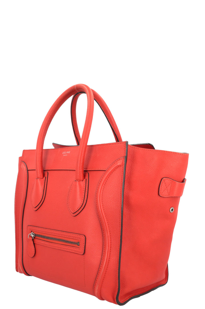 CÉLINE Mini Luggage Coral