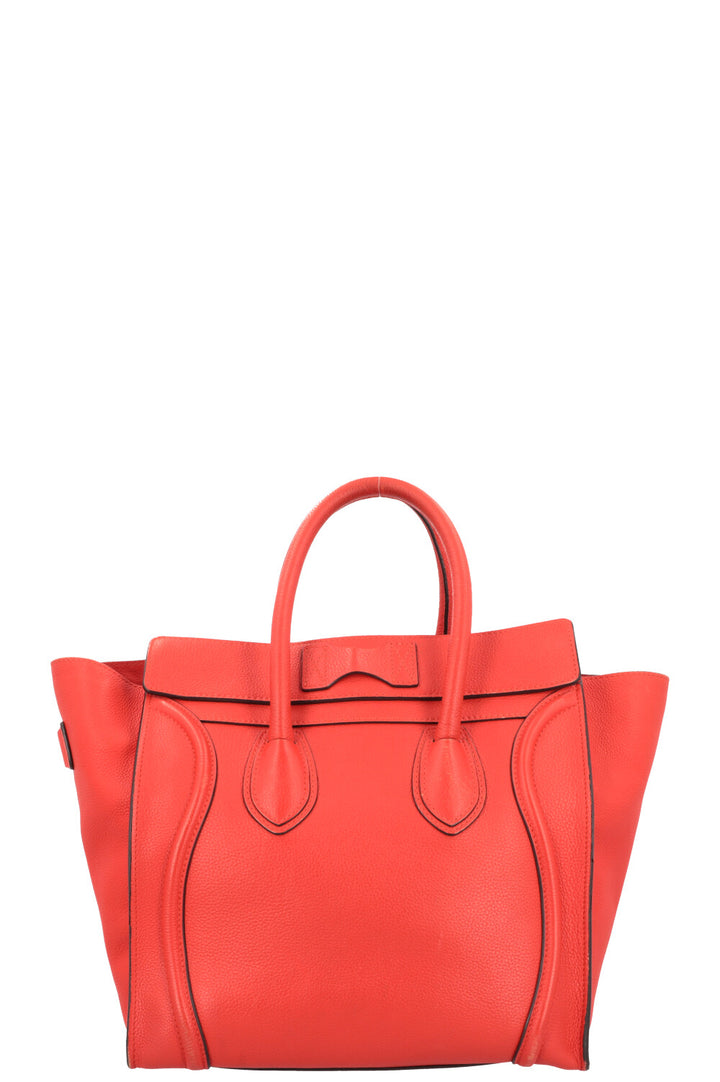 CÉLINE Mini Luggage Coral