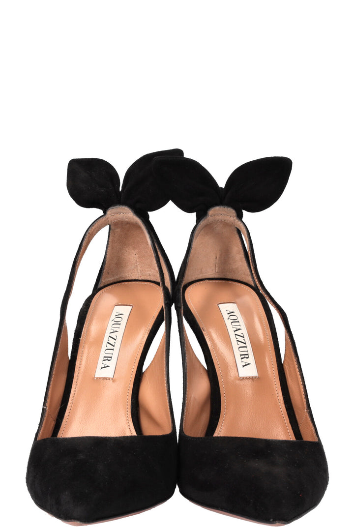 AQUAZZURA Bow Tie Pumps Black