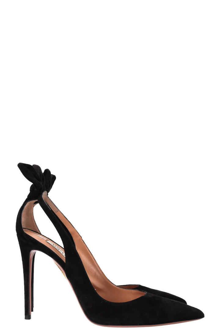 AQUAZZURA Bow Tie Pumps Black