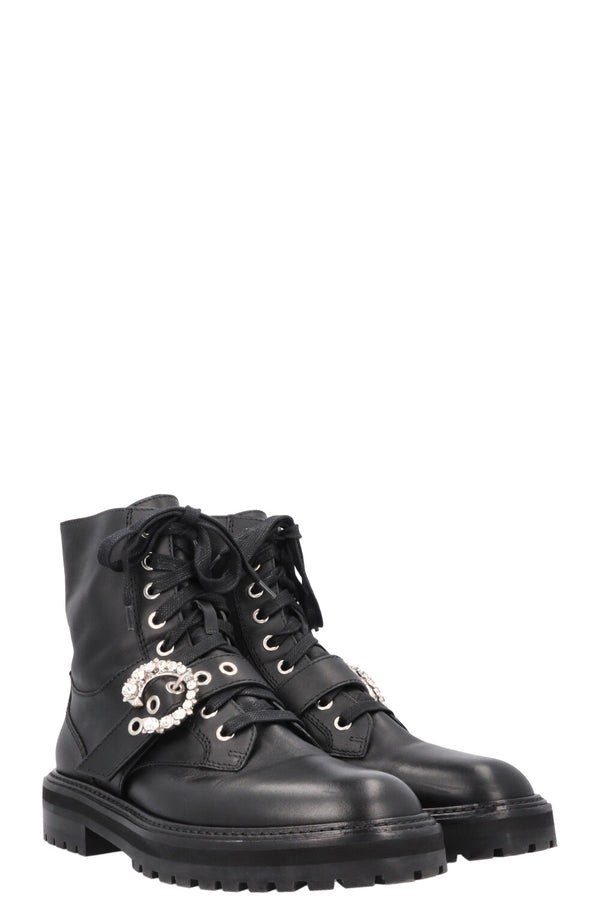 JIMMY CHOO Cora Ankle Boots Black