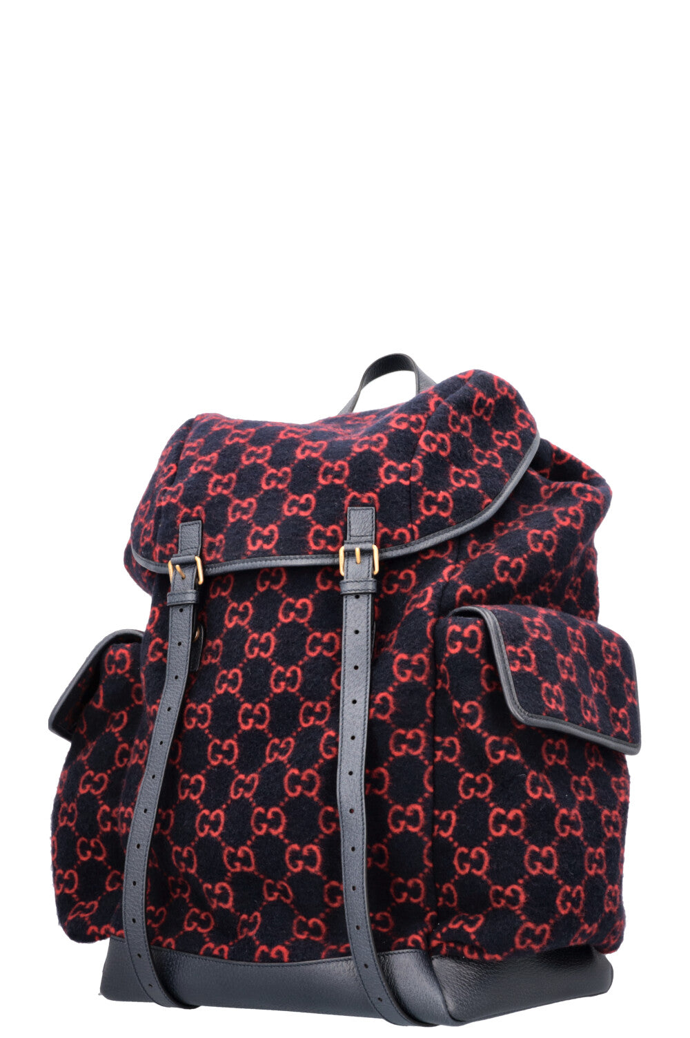 GUCCI GG Large Wool Backpack Navy – REAWAKE display picture 3