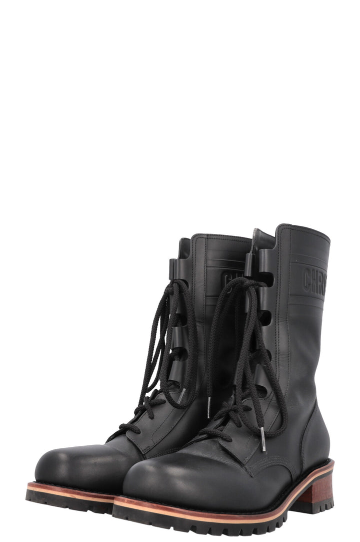 CHRISTIAN DIOR Quest Boots Leather Black