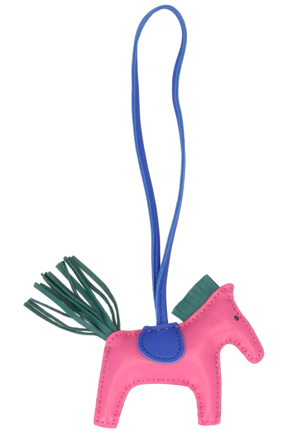 HERMÈS Rodeo PM Tricolor Fuchsia Blue Petrol