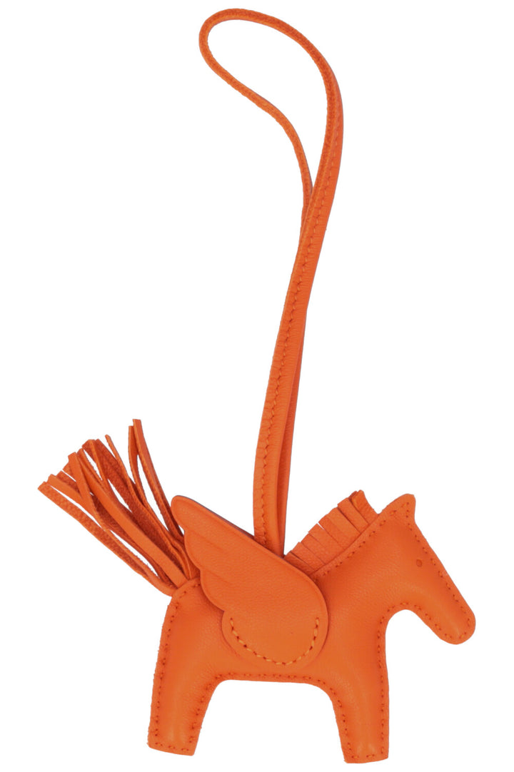 HERMÈS Pegase PM Bag Charm Orange