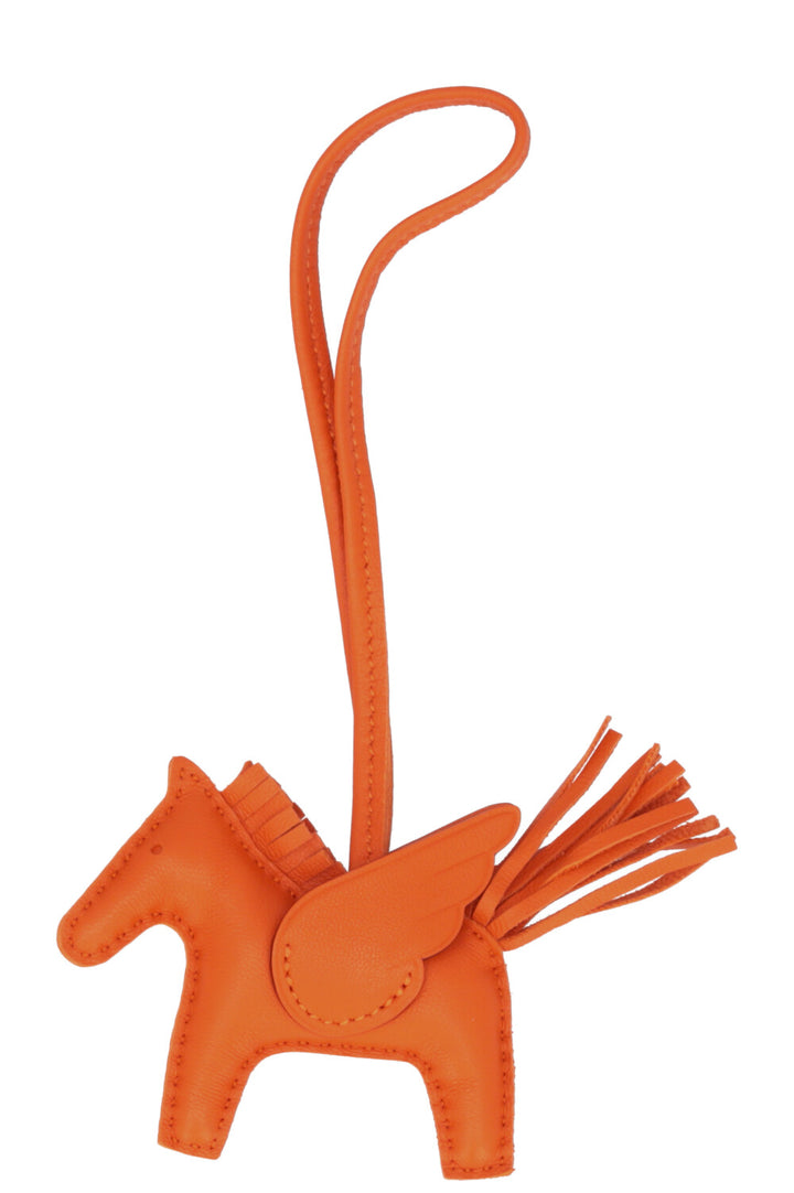 HERMÈS Pegase PM Bag Charm Orange