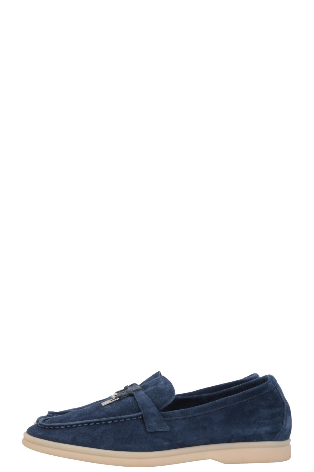 LORO PIANA Summer Walk Loafers Suede Navy