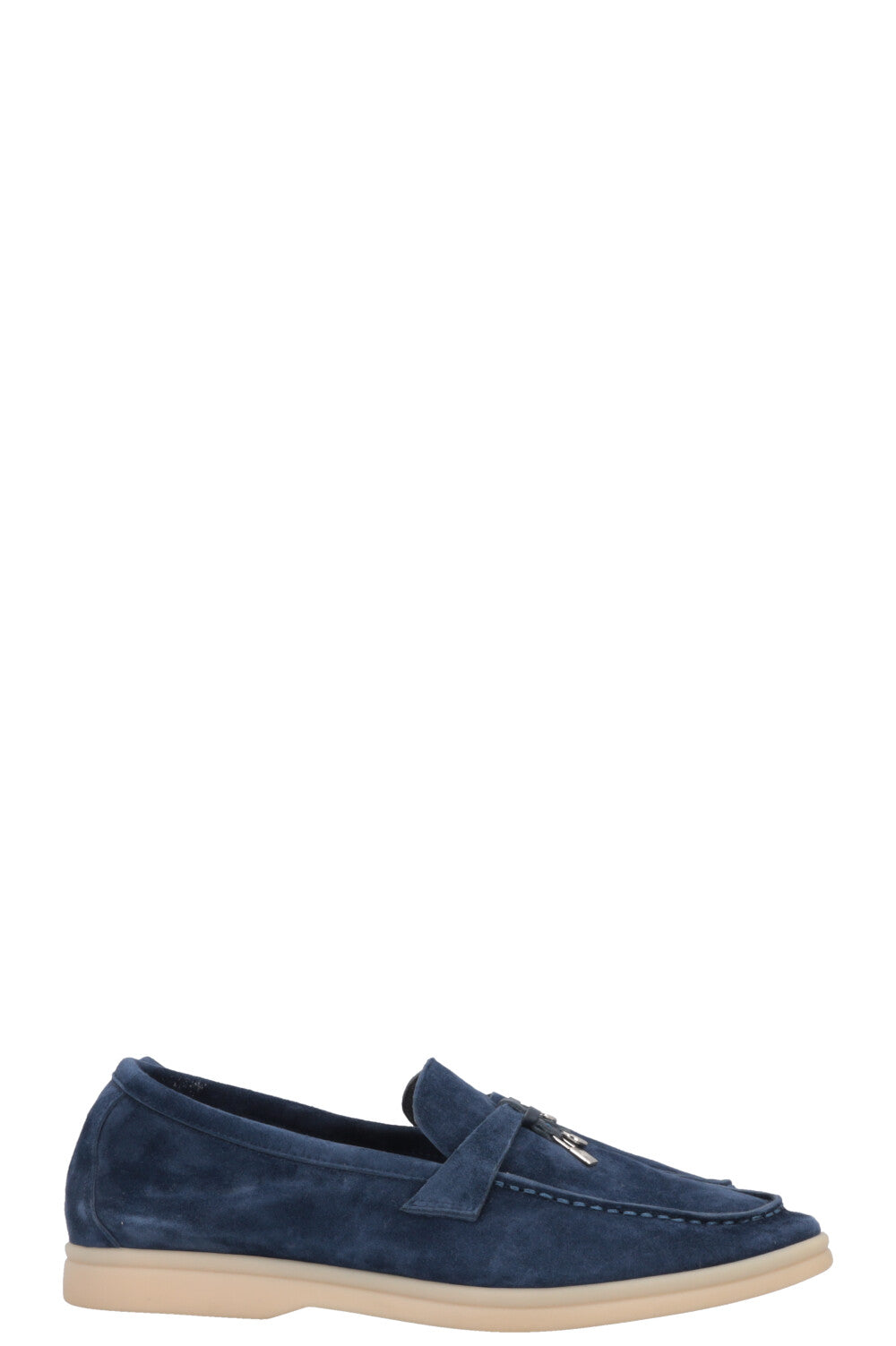 LORO PIANA Summer Walk Loafers Suede Navy