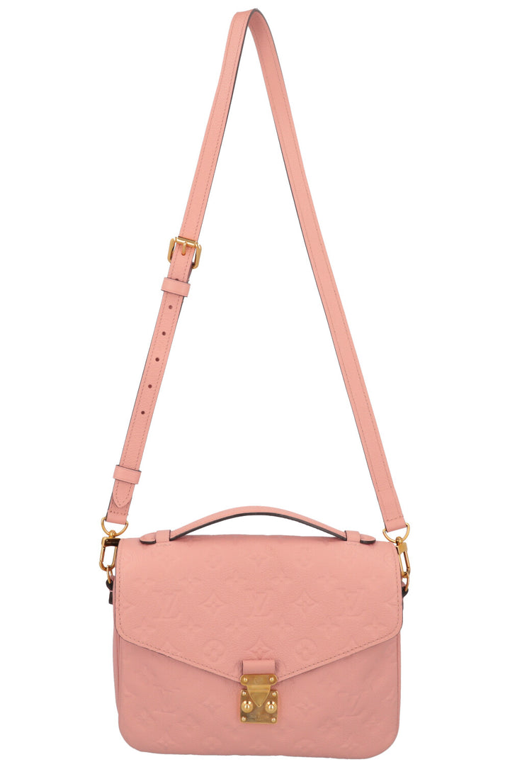 LOUIS VUITTON Pochette Métis Empreinte Pink