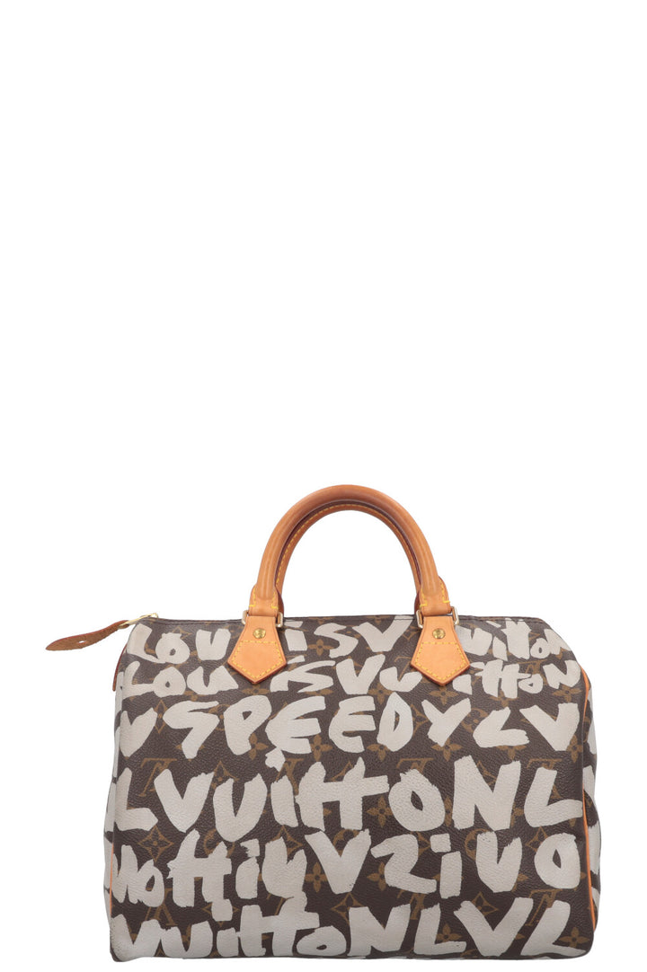 LOUIS VUITTON Speedy 30 Grafitti Stephen Sprouse Green