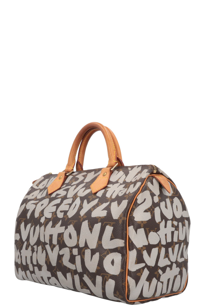 LOUIS VUITTON Speedy 30 Grafitti Stephen Sprouse Green