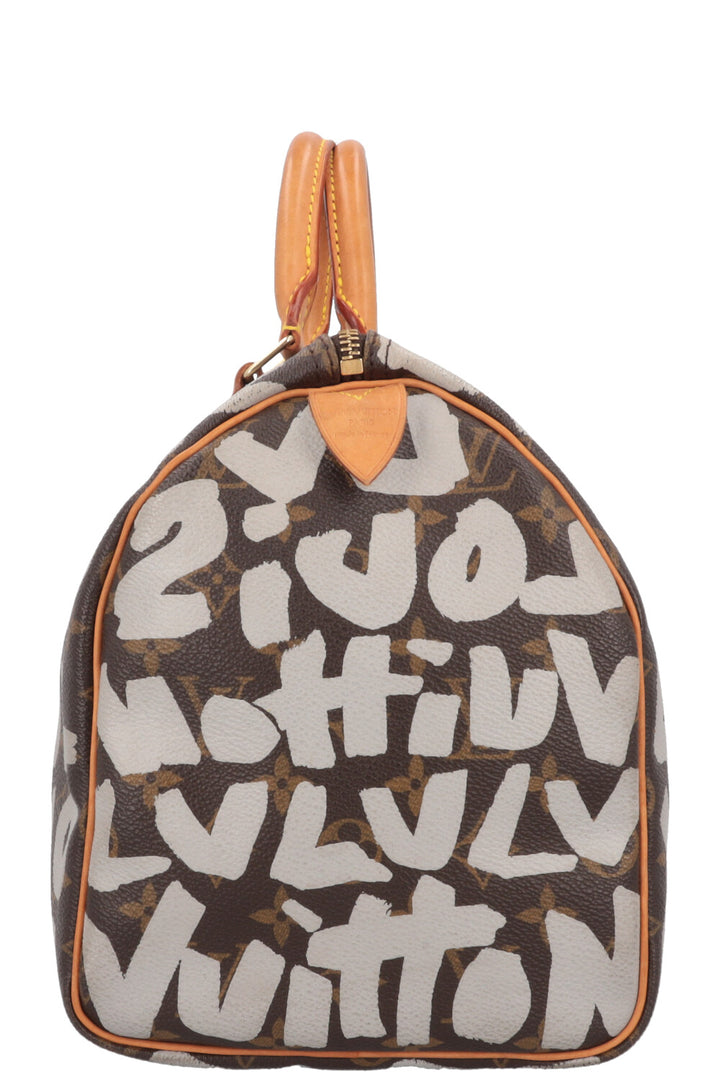LOUIS VUITTON Speedy 30 Grafitti Stephen Sprouse Green