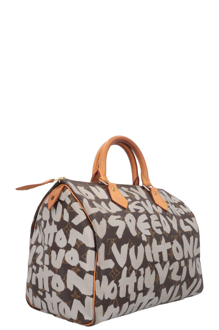 LOUIS VUITTON Speedy 30 Grafitti Stephen Sprouse Green