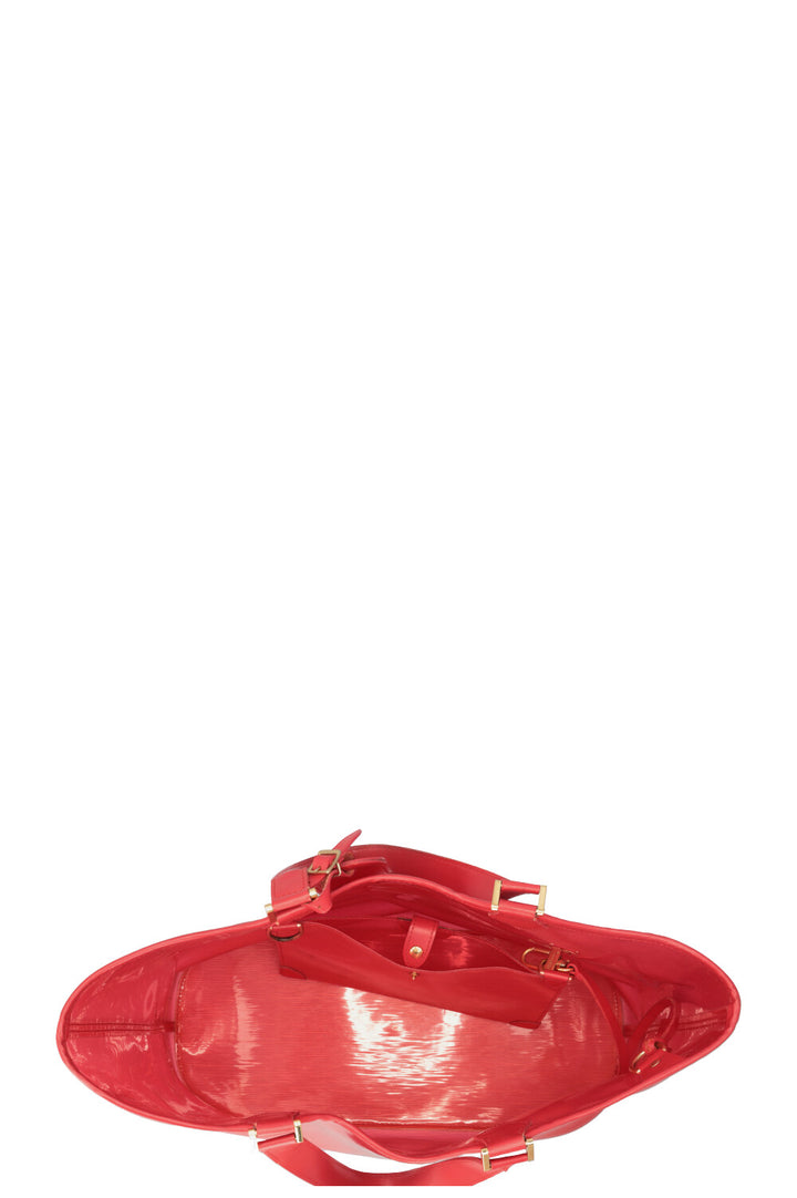 LOUIS VUITTON Plage Lagoon Bag Epi PVC Red