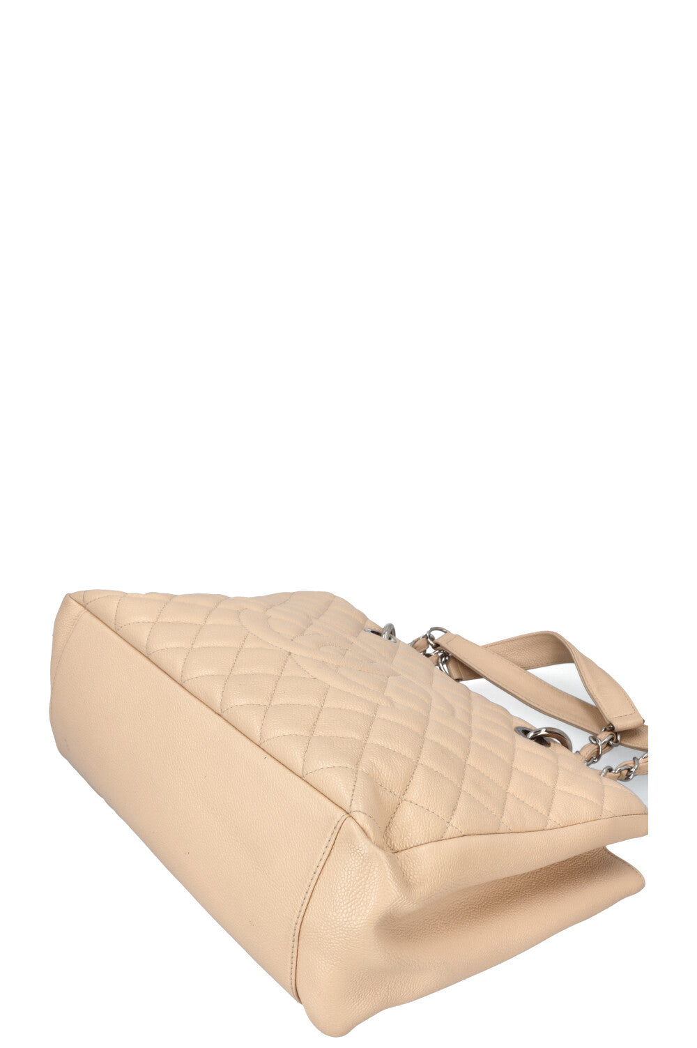 CHANEL GST Tote Bag Caviar Leather Beige