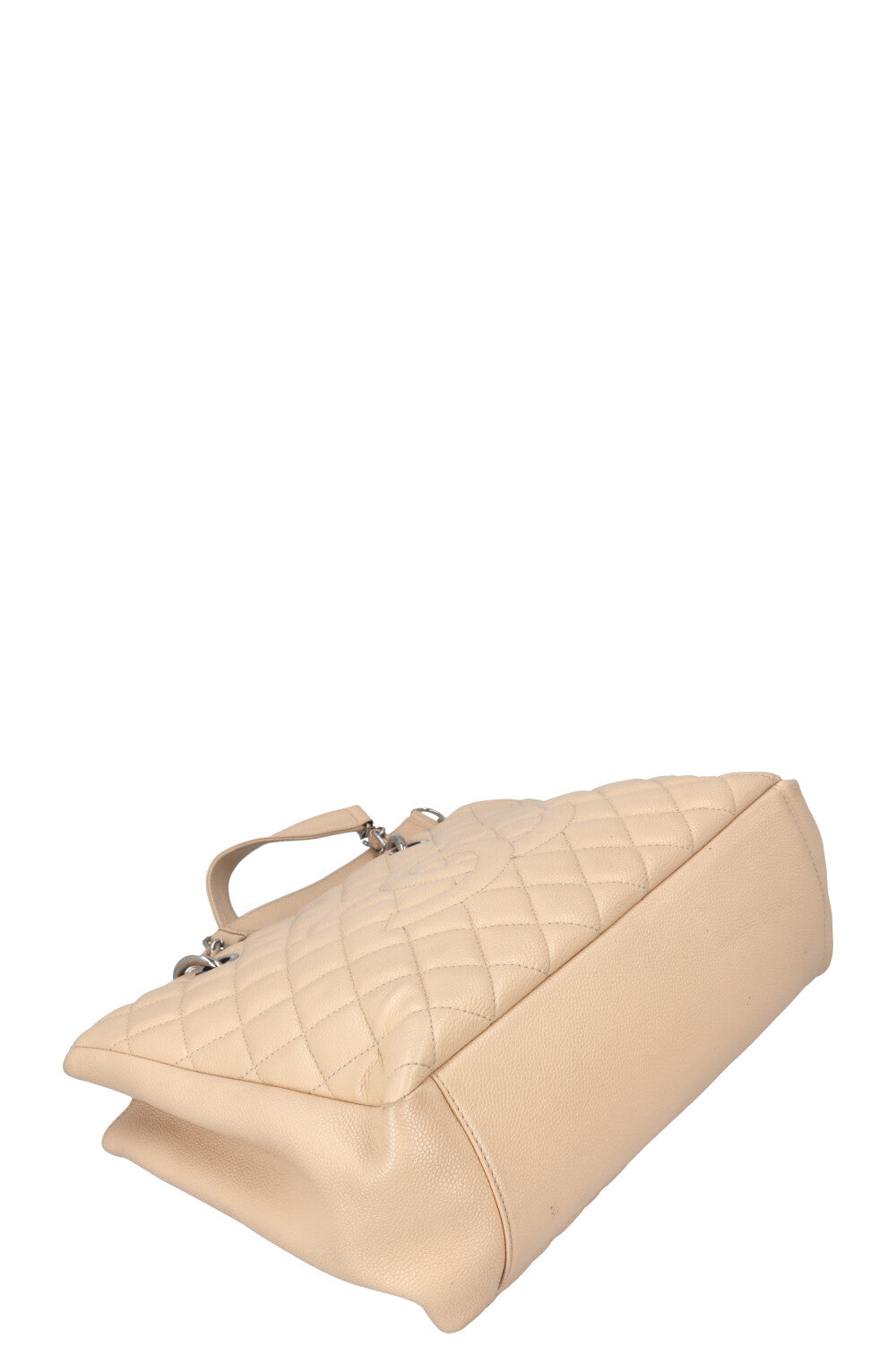 CHANEL GST Tote Bag Caviar Leather Beige