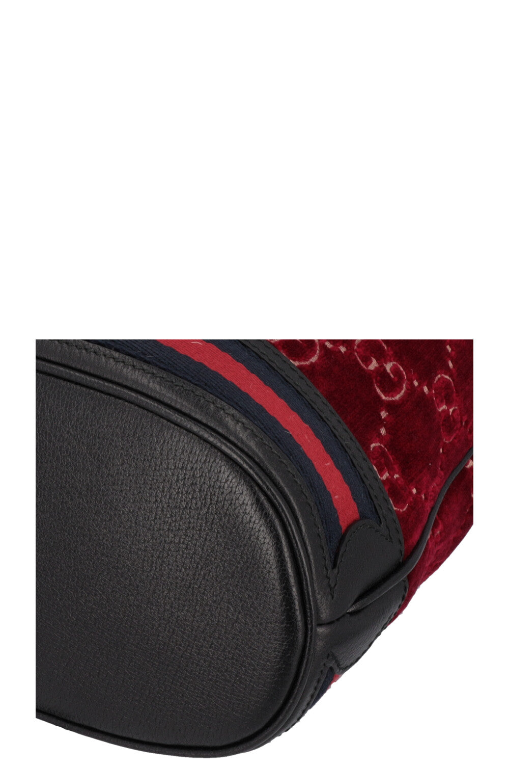 GUCCI Supreme GG Sac Seau Velours Rouge