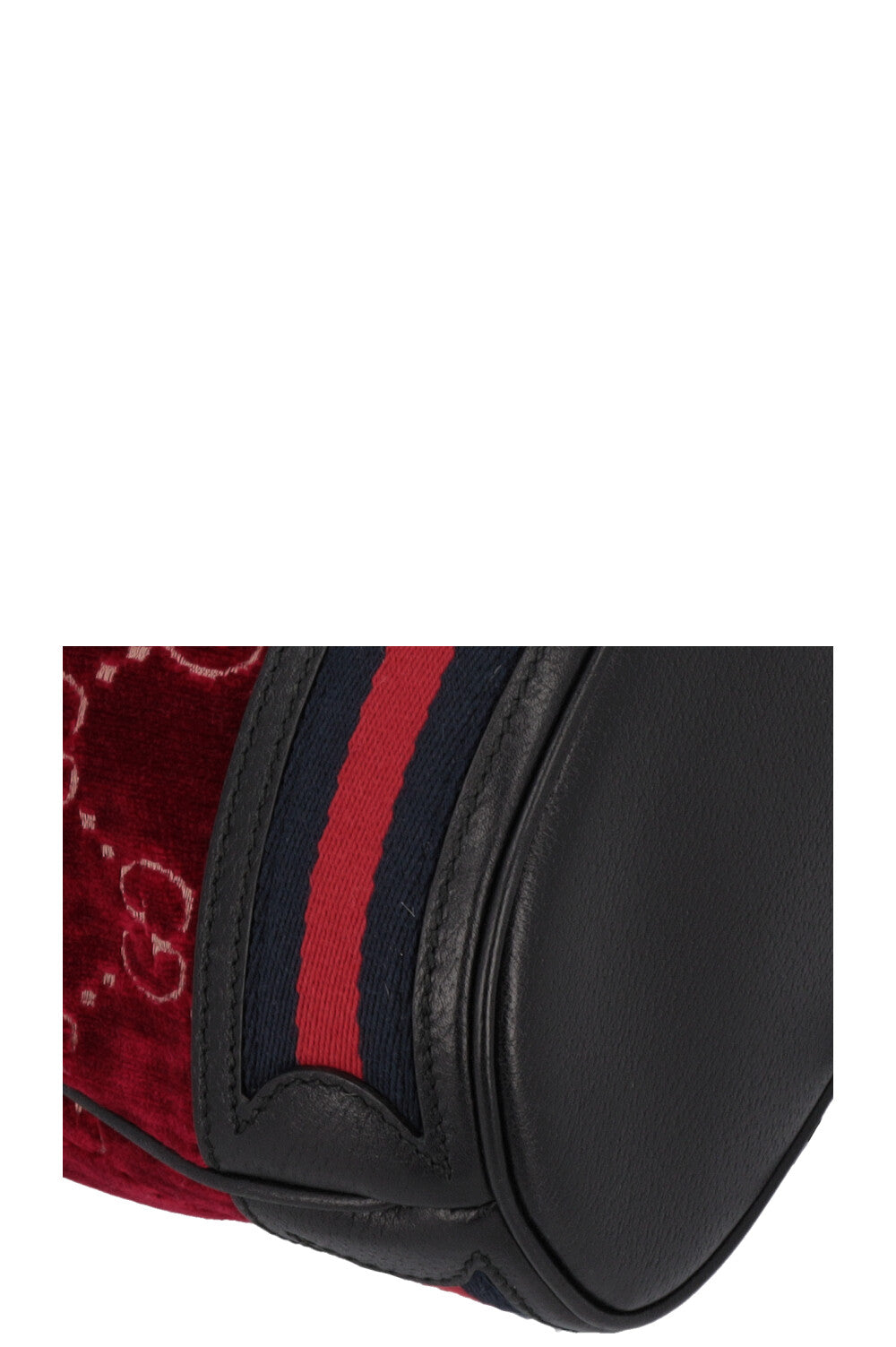 GUCCI Supreme GG Sac Seau Velours Rouge