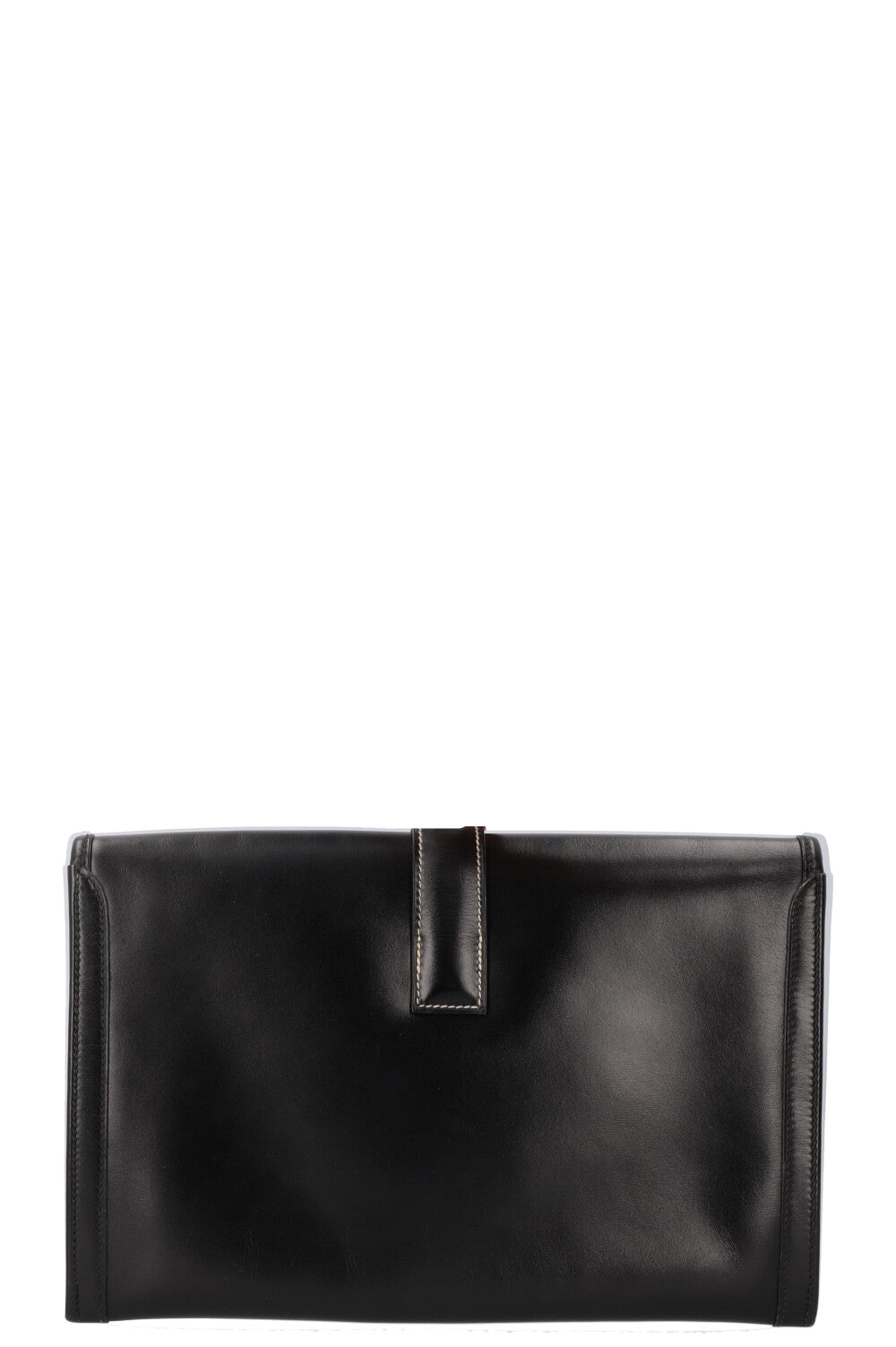 HERMÈS Jige Clutch 29 Box Black