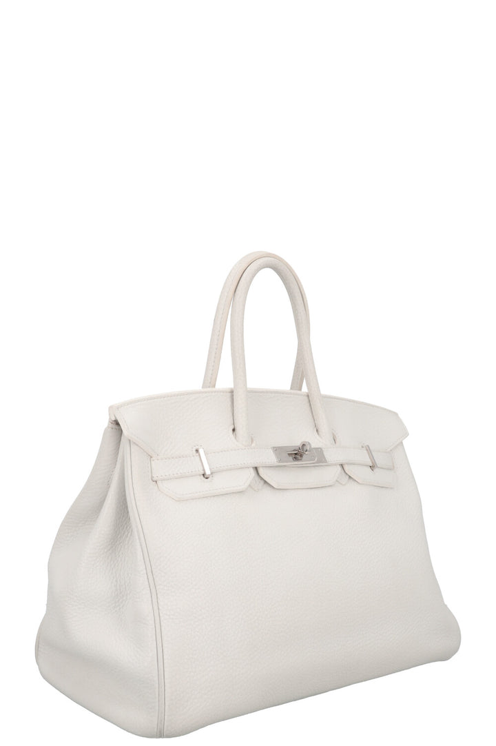 HERMÈS Birkin 35 Clemence White