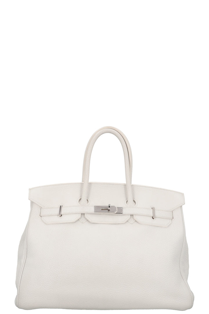 HERMÈS Birkin 35 Clemence White