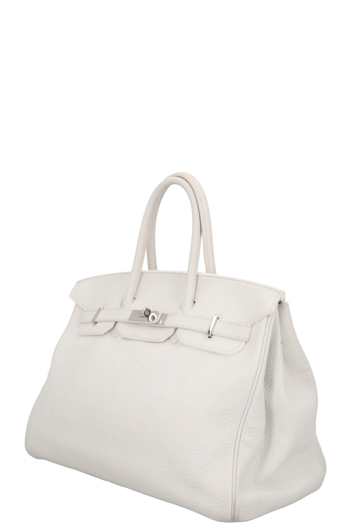 HERMÈS Birkin 35 Clemence White