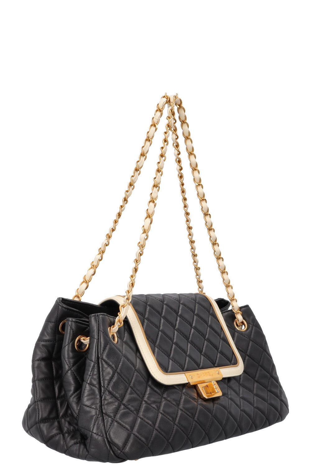 CHANEL East West Mademoiselle Accordion Shoulder Bag