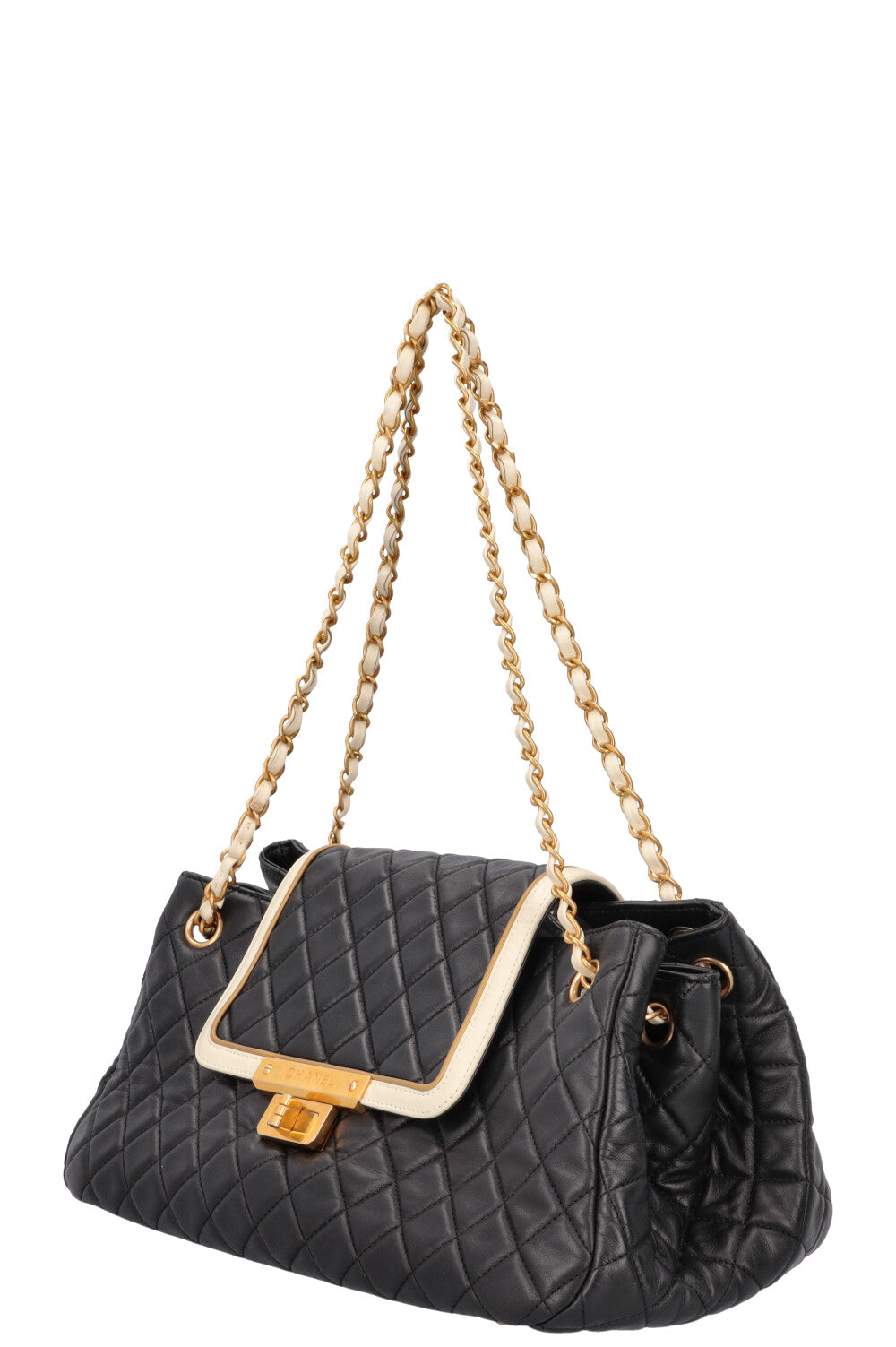 CHANEL East West Mademoiselle Accordion Shoulder Bag