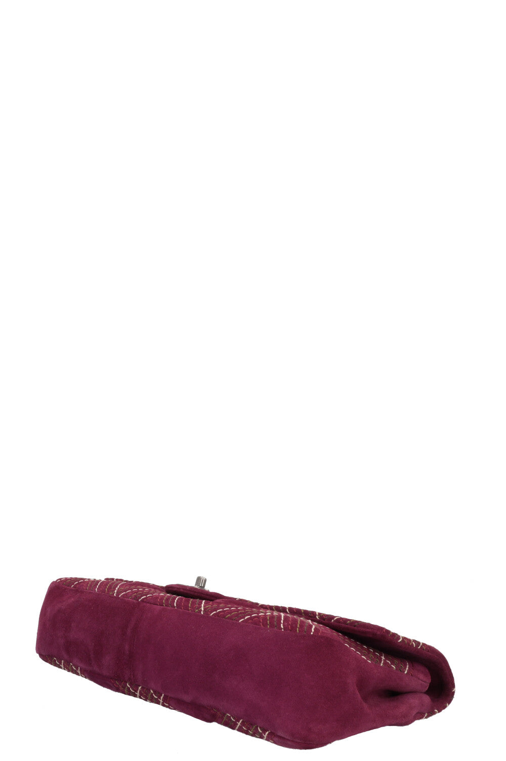 CHANEL Wild Stich Flap Bag Suede Purple