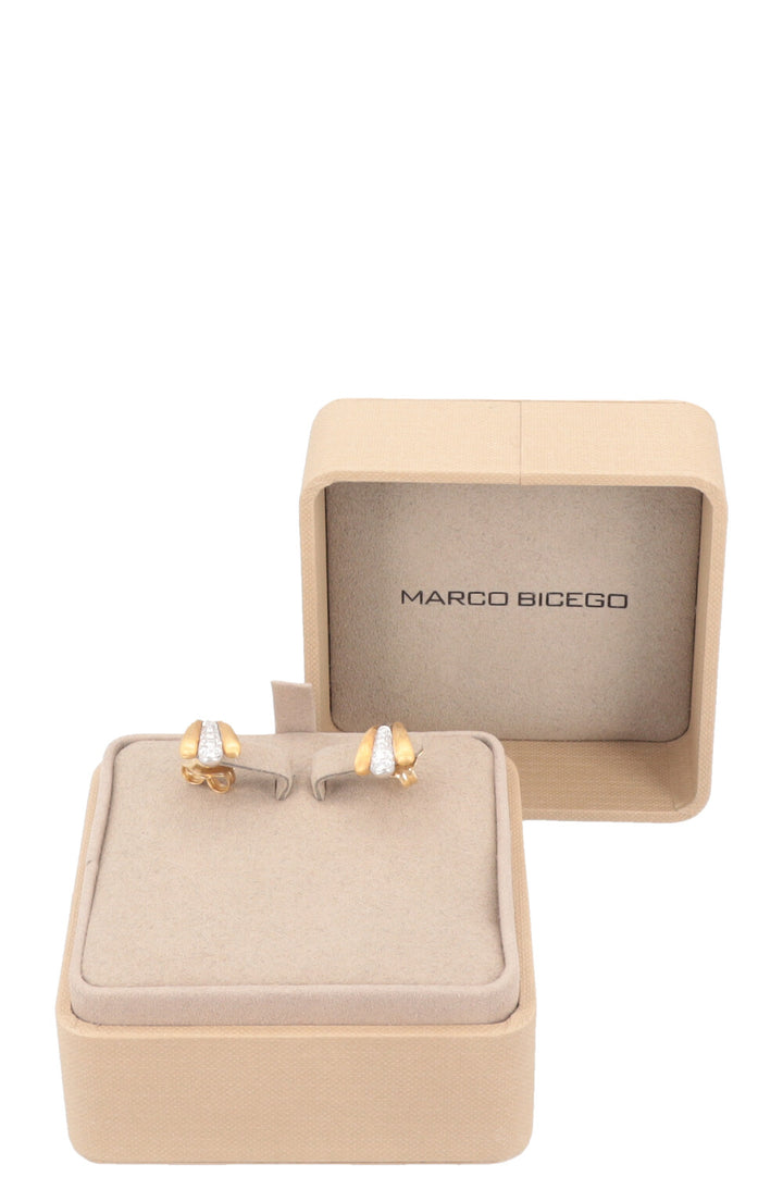 MARCO BICEGO Lucia Stud Earrings 18k Yellow Gold Diamonds