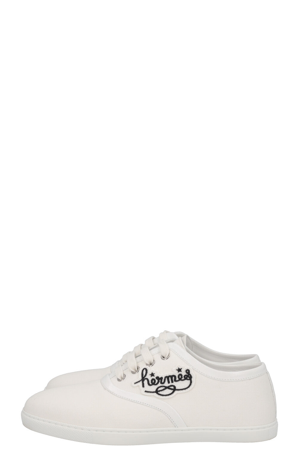 HERMÈS  Innocent Sneaker Patch Canvas White