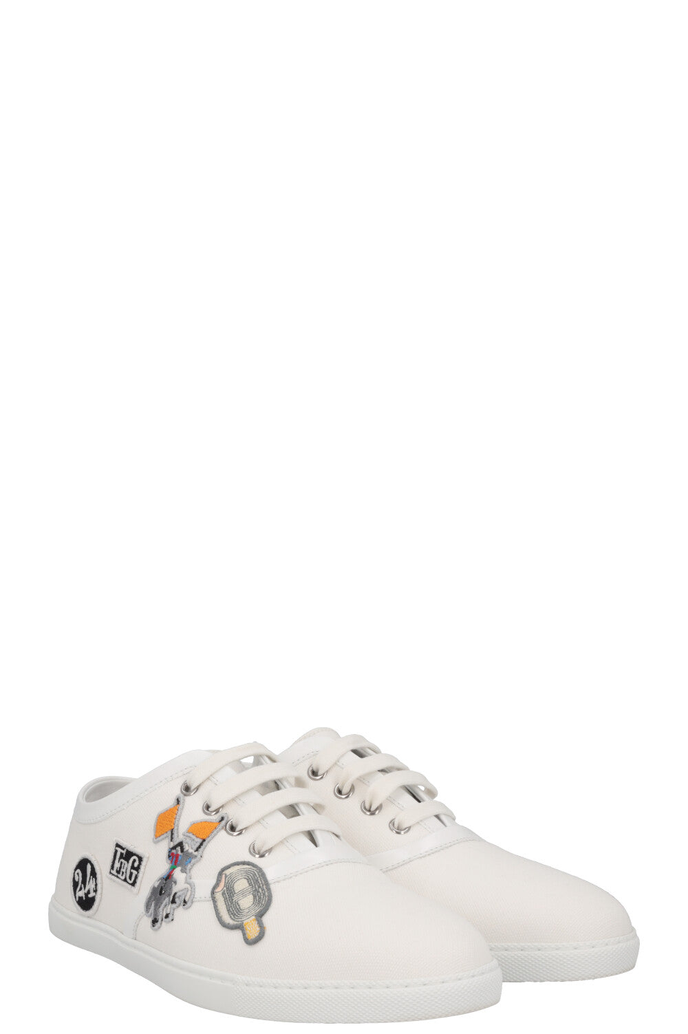 HERMÈS  Innocent Sneaker Patch Canvas White